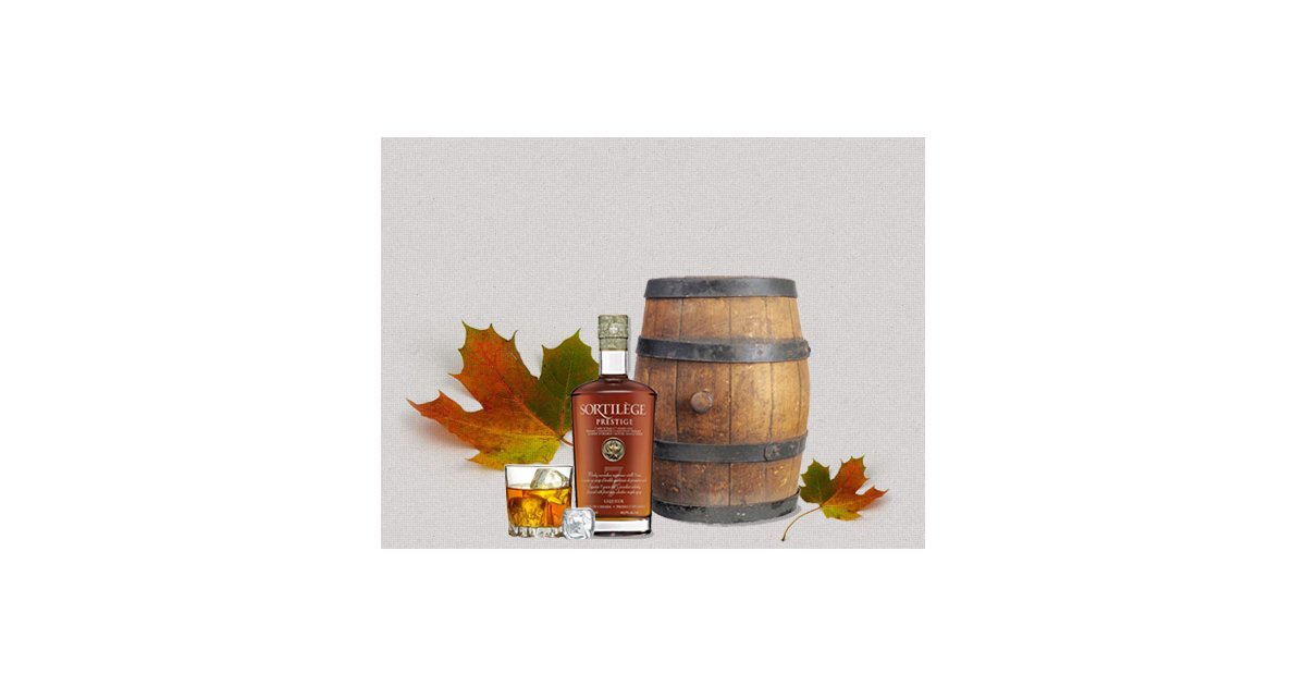 Lot de 3 liqueurs de whisky canadien au sirop d'érable - Coureur des bois -  PLANET'BISON