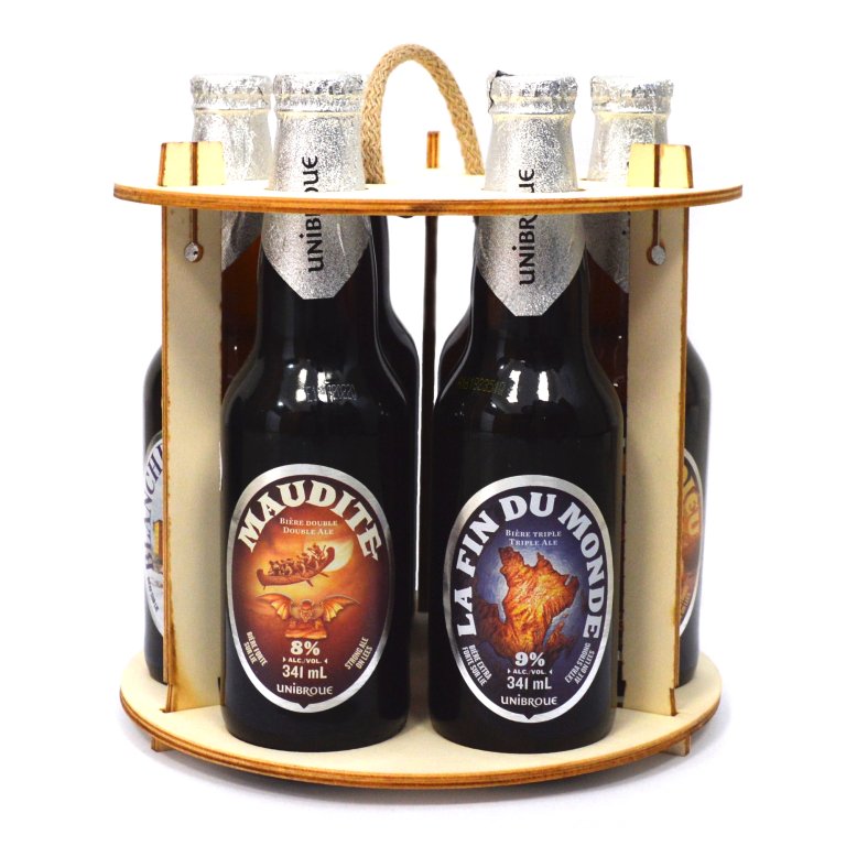 Coffret 6 bières Unibroue - Cadeau bières anniversaire - Cadeau bière fête  des pères