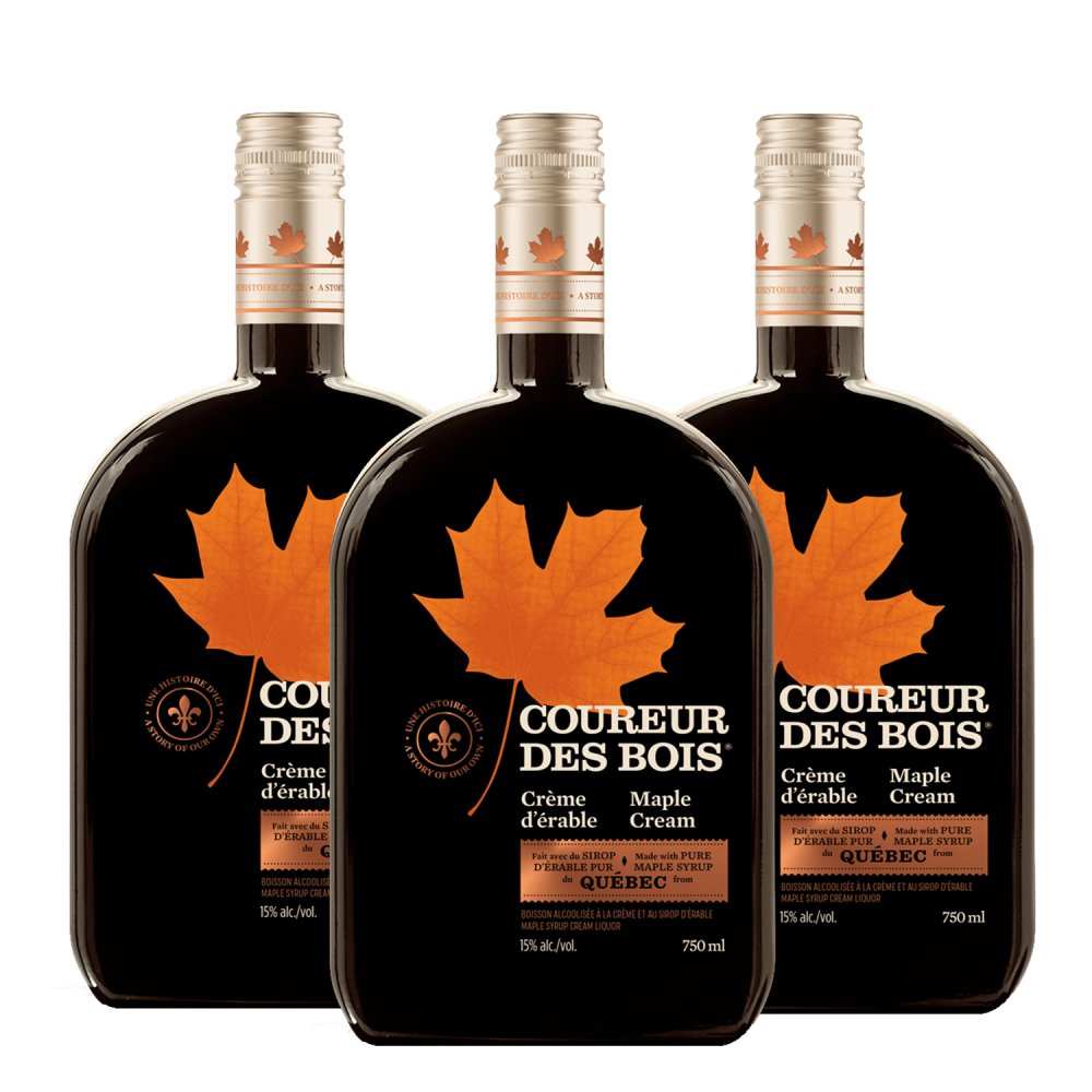 Assortiment de 4 liqueurs de whisky canadien au sirop d'érable -  PLANET'BISON