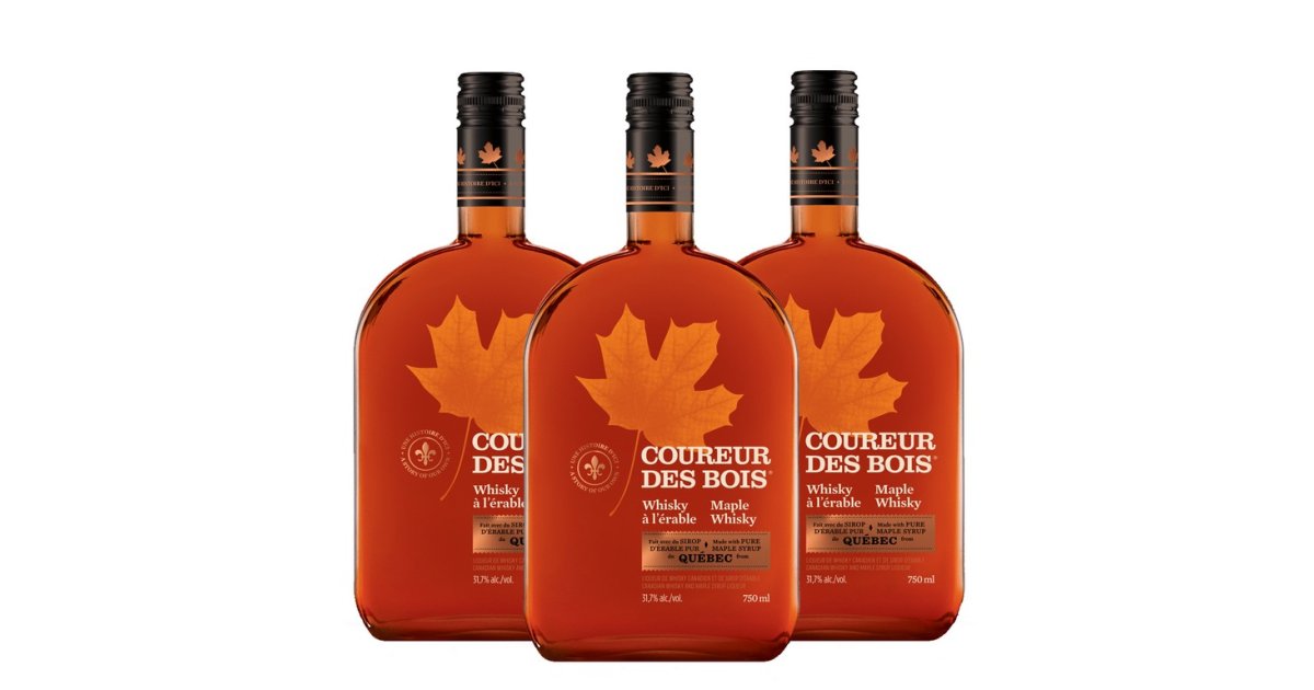 Lot de 3 liqueurs de whisky canadien au sirop d'érable - Coureur