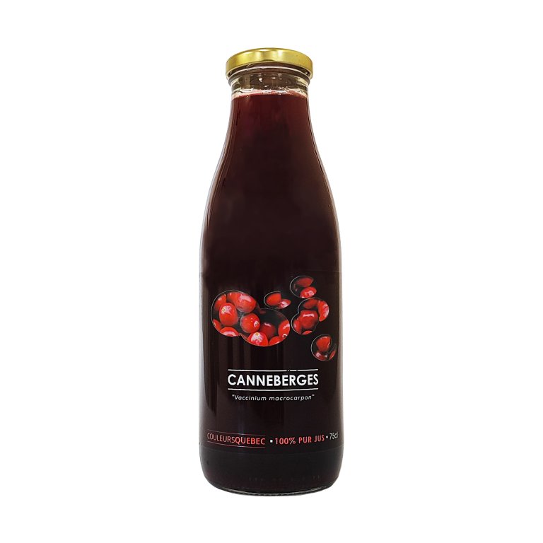 Pur jus de canneberge / cranberry 750 ml - Prêt à boire