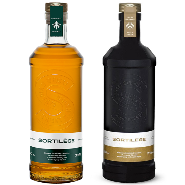 Duo crème & liqueur de whisky canadien au sirop d'érable Sortilège