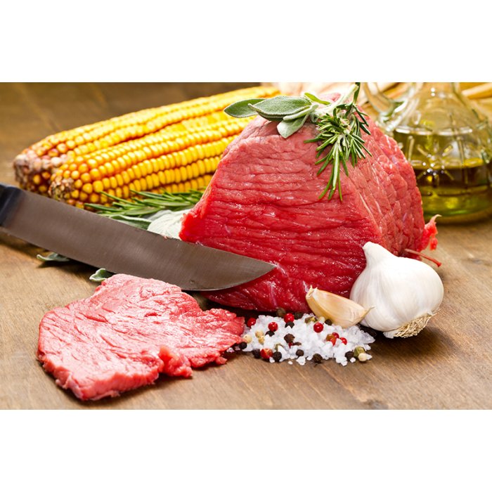 Rosbeef de bison dans la tranche