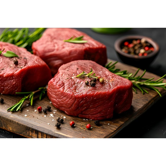 Filet de bison en tournedos surgelé
