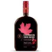 Coffret cadeau Coureur des Bois Crème Fraise + 4 verres à shooter